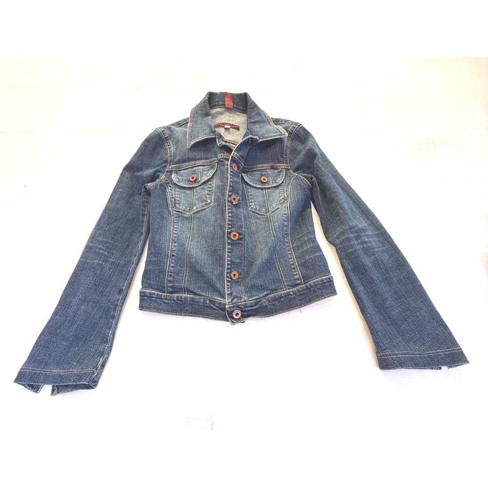 AG Adriano Goldschmied Denim Jacket Medium Bell‎ Sleeve Fitted Y2K